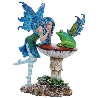 Figurine Fée Avec Grenouille - Amy Brown | Sorcière et Magie