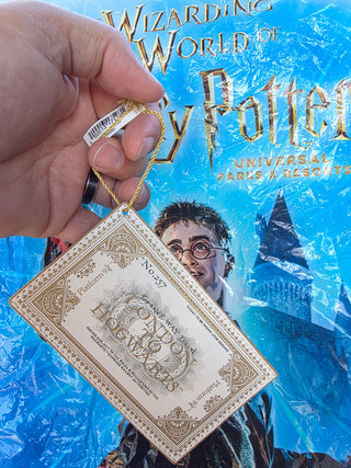 Ornement Billet du Poudlard Express™ - Exclusivité Universal Studios™