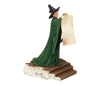 Figurine Professeur McGonagall et Choixpeau | Sorcière et Magie