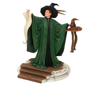 Figurine Professeur McGonagall et Choixpeau | Sorcière et Magie