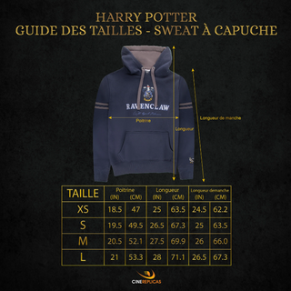 Chandail à Capuche (Hoodie) Serdaigle | Sorcière et Magie