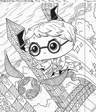 Livre À Colorier Funko Pop HP | Sorcière et Magie