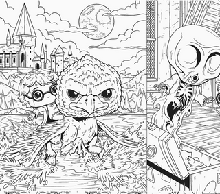 Livre À Colorier Funko Pop HP | Sorcière et Magie