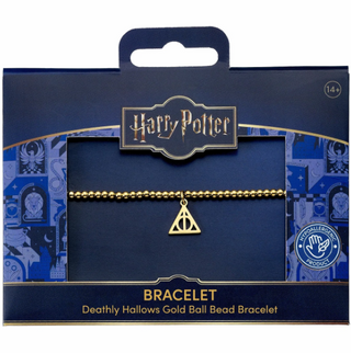 Bracelet Perles Dorées Reliques de la Mort | Sorcière et Magie
