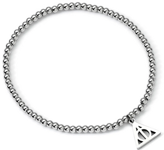 Bracelet Perles Acier Reliques de la Mort | Sorcière et Magie