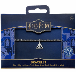 Bracelet Perles Acier Reliques de la Mort | Sorcière et Magie
