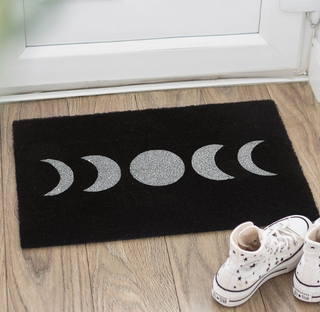 Tapis Gaufré - Phases De Lune Noire | Sorcière et Magie