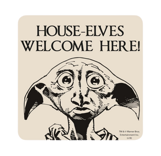 Sous-Verre Dobby - Elfes De Maison Bienvenus | Sorcière et Magie