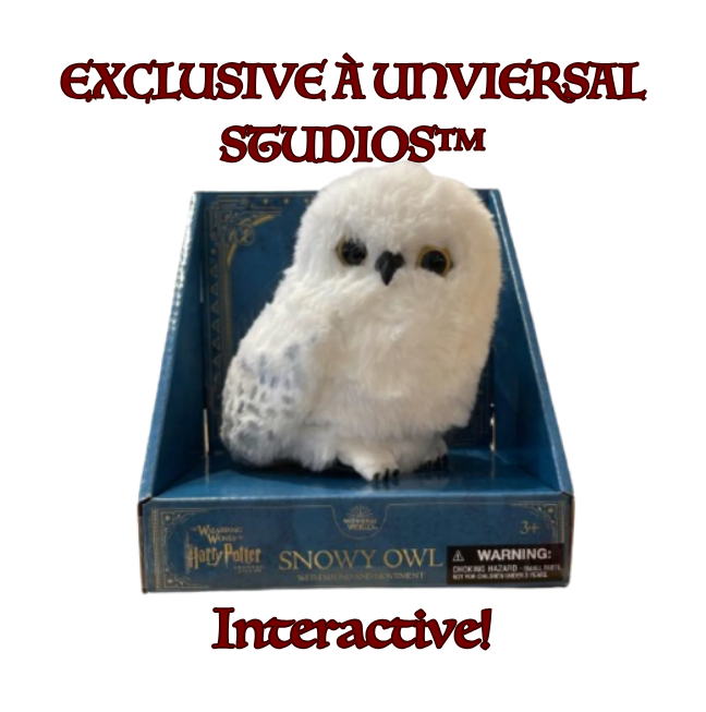Universal Studios Harry Potter Hedwig Snowy Owl Shoulder Plush Sound & Movement | #4738648608 Universal Studios Harry Potter Hedwig Snowy Owl Shoulder Plush Sound & Movement | #4738648608