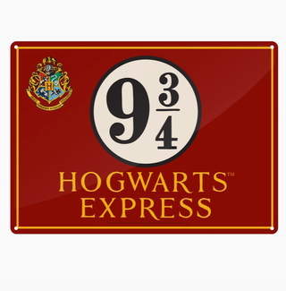 Panneau en étain - Hogwarts Express | Sorcière et Magie