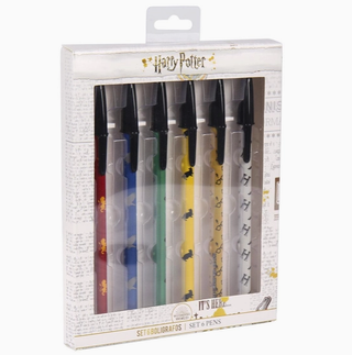 Paquet 6 Stylos Maisons De Poudlard | Sorcière et Magie