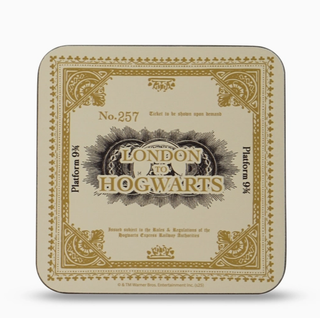 Sous-Verre Billet Poudlard Express | Sorcière et Magie