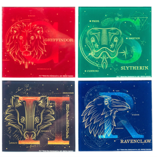 Paquet de 4 Sous-Verres - Maisons  | Sorcière et Magie