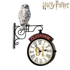 Horloge Murale Plateforme 9 3/4 Avec Hedwige - Bradford | Sorcière et Magie