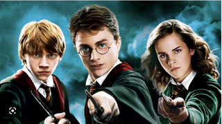 Cadre en Bois Harry, Ron et Hermione